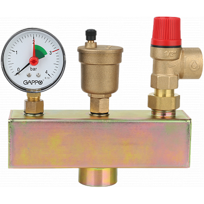 Группа безопасности котла Gappo G1451 1"x3 бара - gappo-rus.ru