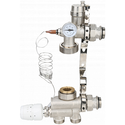 Насосно-смесительный узел для теплого пола без насоса Gappo G1491 1" 20-60°С - gappo-rus.ru