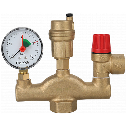 Группа безопасности котла Gappo G1450 1"x3 бара - gappo-rus.ru