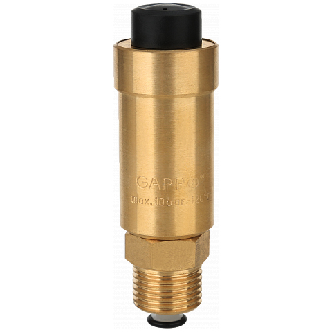 Воздухоотводчик автоматический с отсекающим обратным клапаном Gappo G1458 1/2"x10 бар-110°С - gappo-rus.ru