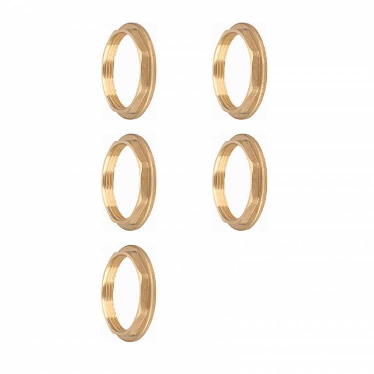 Контргайка ВР, латунная Gappo G1220.08 11/2" уп. 5 шт. - gappo-rus.ru