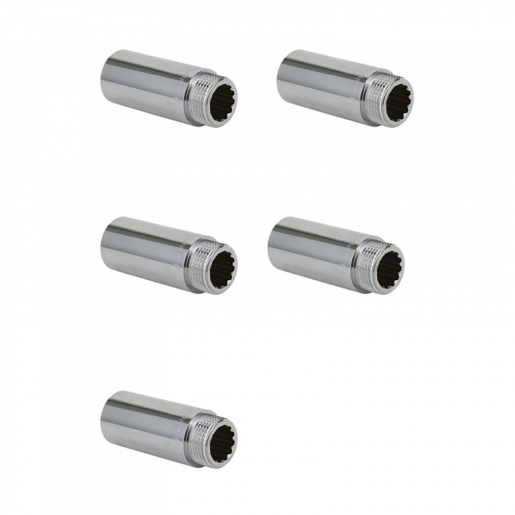 Удлинитель ВР-НР, хромированный Gappo G2221.05060 3/4"x60 мм уп. 5 шт. - gappo-rus.ru