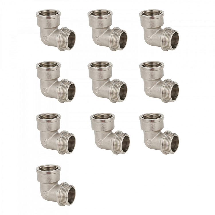 Угольник 90 ВР-НР, никелированный Gappo G2207.04 1/2" уп. 10 шт. - gappo-rus.ru