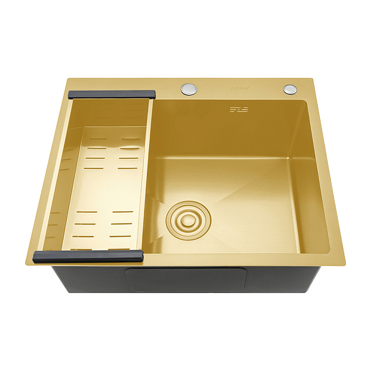 Мойка для кухни с коландером из нержавеющей стали Gappo GS6050-3 - gappo-rus.ru