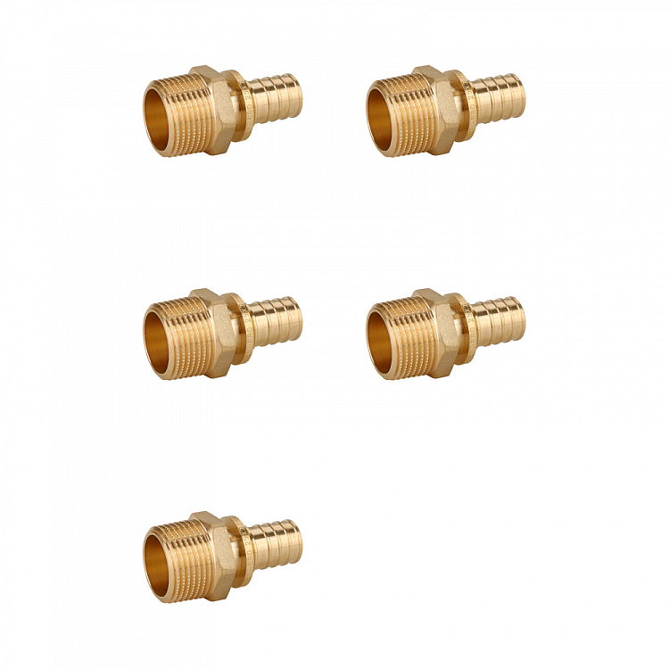 Переходник с наружной резьбой латунный Gappo G1307.3205 32-R3/4" уп. 5 шт. - gappo-rus.ru