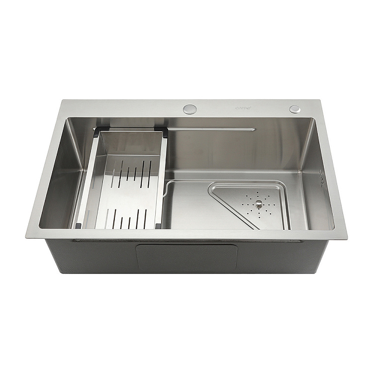 Мойка для кухни с коландером из нержавеющей стали Gappo GS7246 - gappo-rus.ru