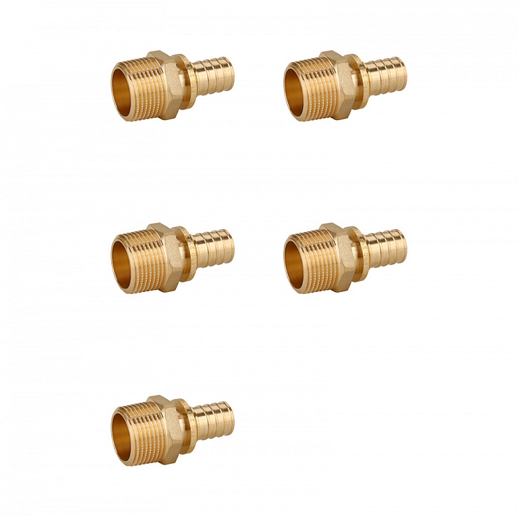 Переходник с наружной резьбой латунный Gappo G1307.3206 32-R1" уп. 5 шт. - gappo-rus.ru