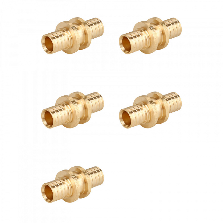 Муфта соединительная равнопроходная латунная Gappo G1302.3232 32 уп. 5 шт. - gappo-rus.ru