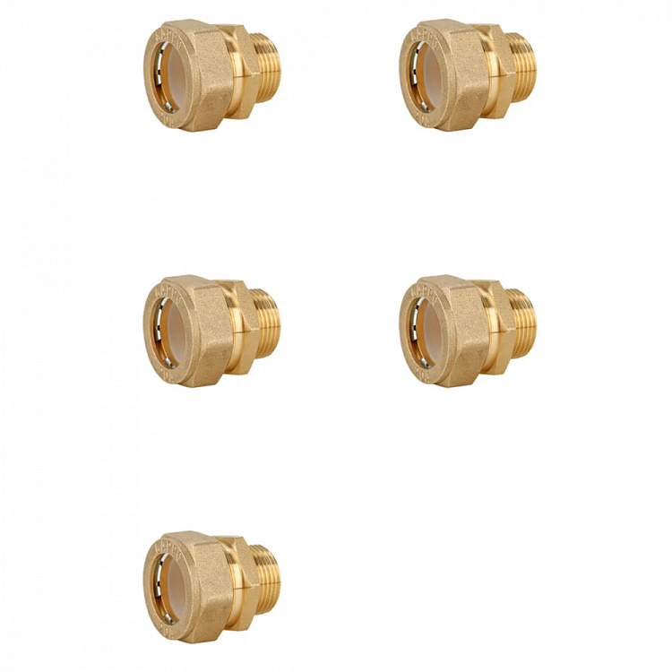 Муфта обжимная прямая с наружной резьбой Gappo G1252.2506 25х1" уп. 5 шт. - gappo-rus.ru