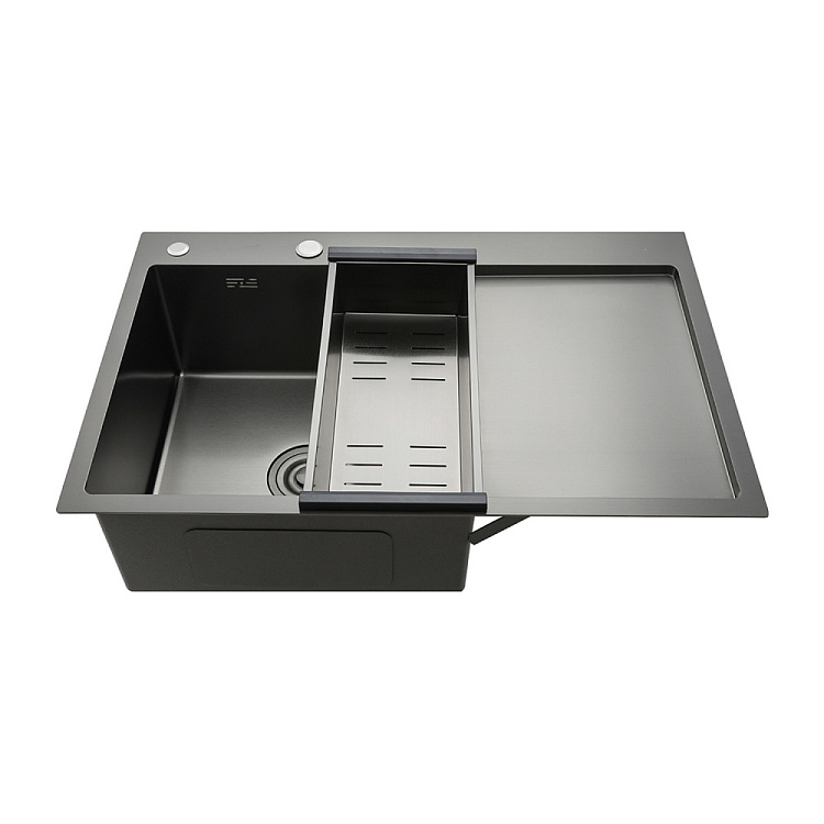 Мойка для кухни с коландером из нержавеющей стали Gappo GS7850-6L - gappo-rus.ru