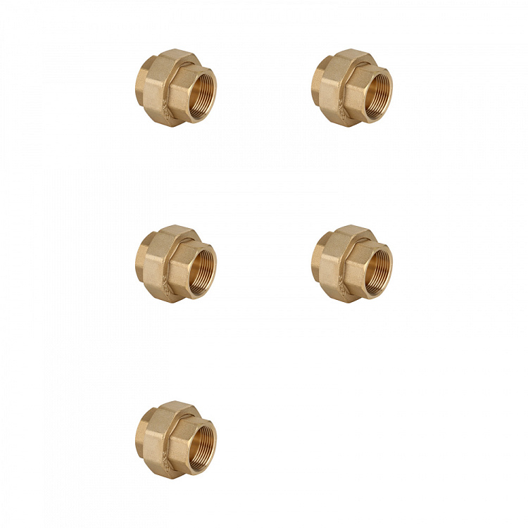 Американка прямая ВР-ВР, латунная Gappo G1225.05 3/4" уп. 5 шт. - gappo-rus.ru