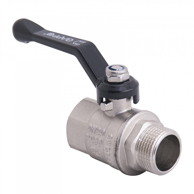 Кран шаровой полнопроходной ВР-НР Gappo G227.04 1/2"x1/2" - gappo-rus.ru