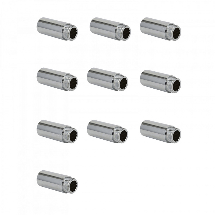 Удлинитель ВР-НР, хромированный Gappo G2221.04070 1/2"х70 мм уп. 10 шт. - gappo-rus.ru