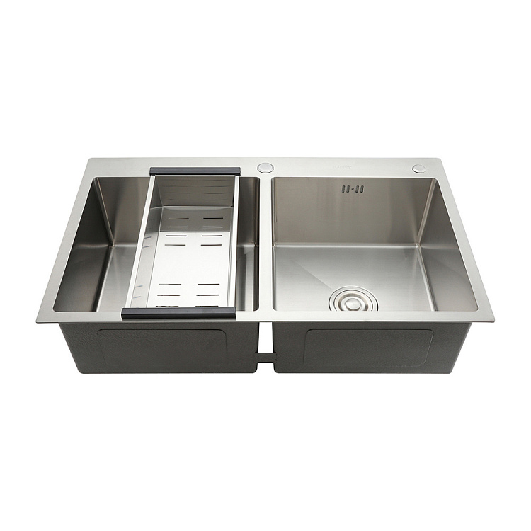 Мойка для кухни с коландером из нержавеющей стали Gappo GS8350 - gappo-rus.ru