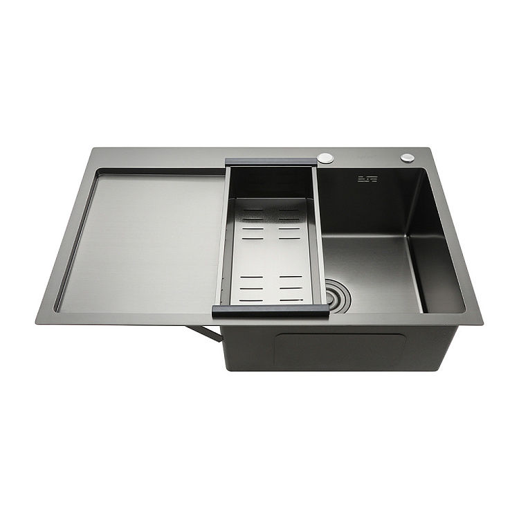 Мойка для кухни с коландером из нержавеющей стали Gappo GS7850-6R - gappo-rus.ru