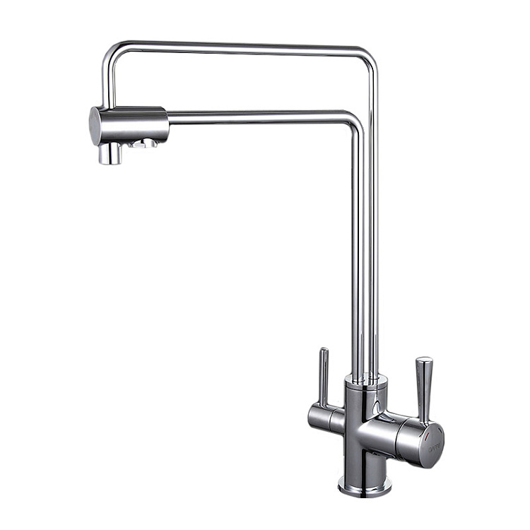 Смеситель для кухни со встроенным фильтром (краном) под питьевую воду Gappo G4398-5 - gappo-rus.ru