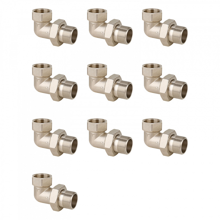 Американка угловая ВР-НР, никелированная Gappo G2224.04 1/2" уп. 10 шт. - gappo-rus.ru