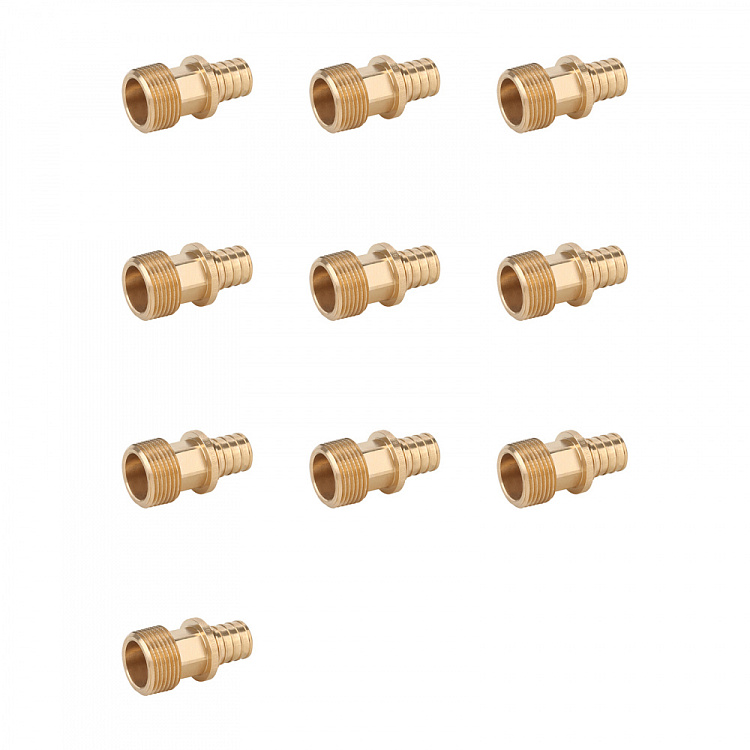 Переходник с наружной резьбой бронзовый Gappo G2307.2505 25-R3/4" уп. 10 шт. - gappo-rus.ru