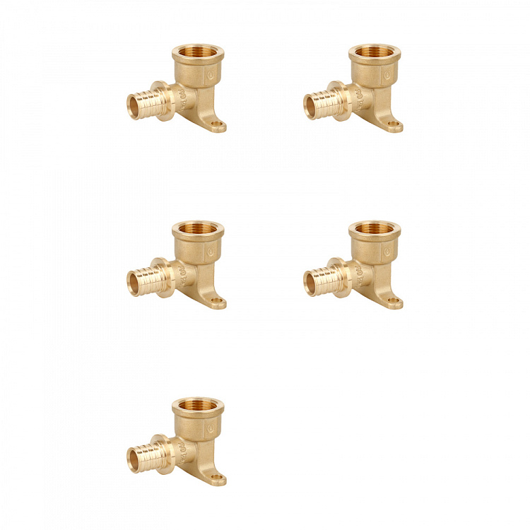 Угольник настенный с внутренней резьбой латунный Gappo G1312.2005 20-Rp3/4" уп. 5 шт. - gappo-rus.ru