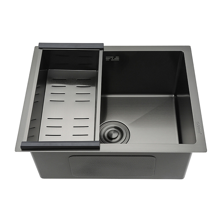 Мойка для кухни с коландером из нержавеющей стали Gappo GS5040-6 - gappo-rus.ru