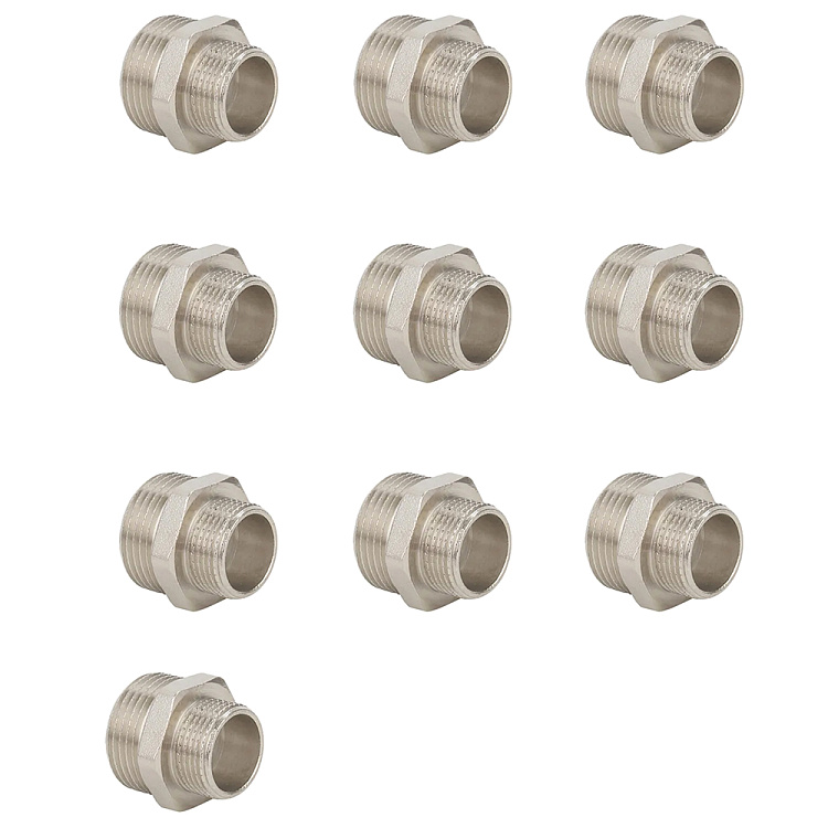 Ниппель переходной НР-НР, никелированный Gappo G2205.0504 3/4"х1/2" уп. 10 шт. - gappo-rus.ru