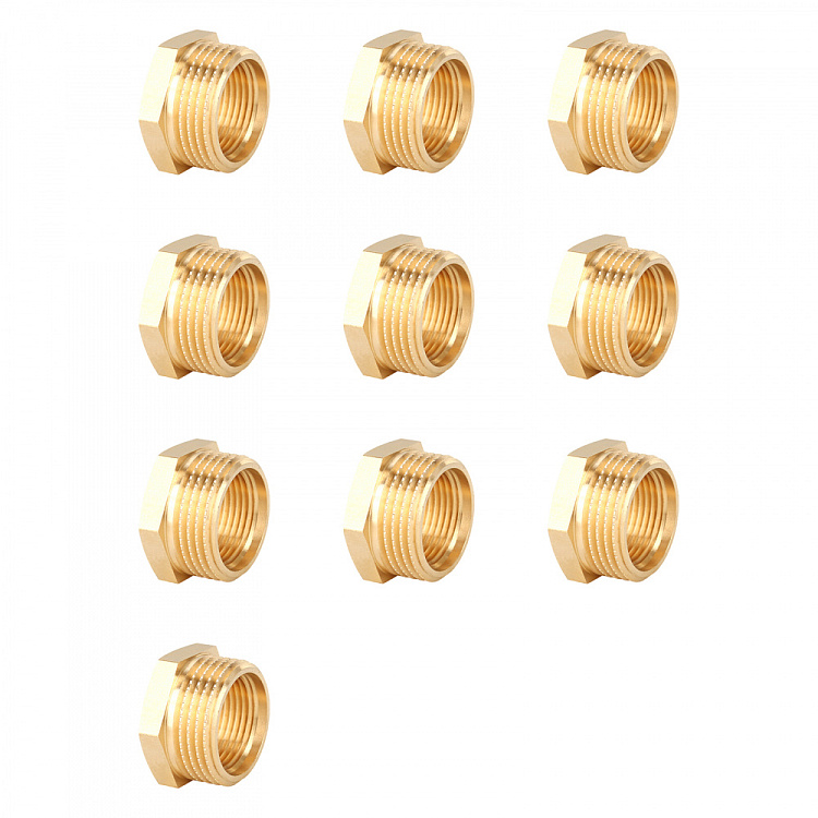 Футорка НР-ВР, латунная Gappo G1219.0402 1/2"х1/4" уп. 10 шт. - gappo-rus.ru