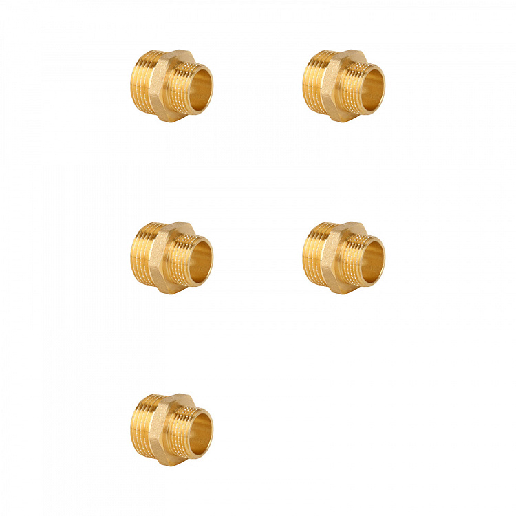 Ниппель переходной НР-НР, латунный Gappo G1205.0807 11/2"х11/4" уп. 5 шт. - gappo-rus.ru