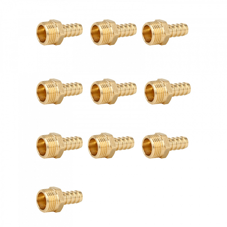 Штуцер для присоединения шланга НР, латунный Gappo G1238.0518 3/4"xФ18 уп. 10 шт. - gappo-rus.ru