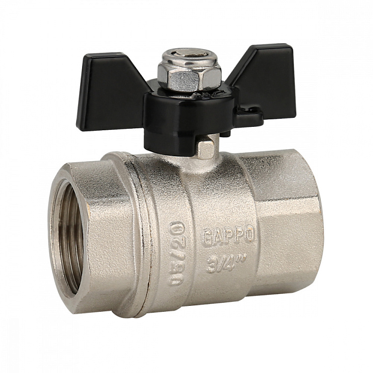 Кран шаровой полнопроходной ВР-ВР Gappo G224.05 3/4"x3/4" - gappo-rus.ru