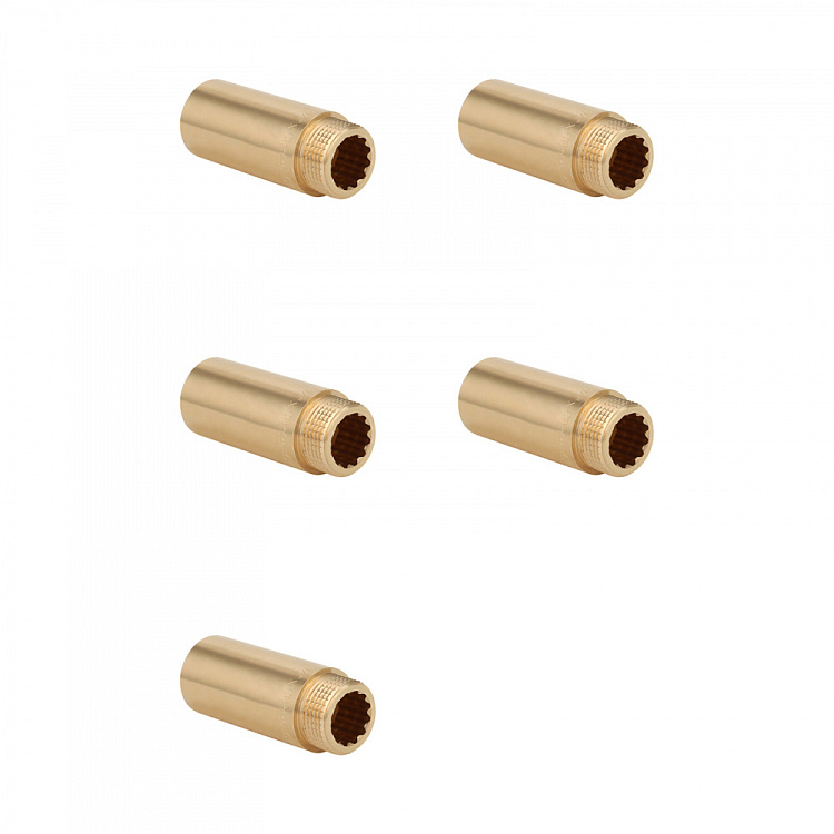 Удлинитель ВР-НР, латунный Gappo G1221.05100 3/4"x100 мм уп. 5 шт. - gappo-rus.ru